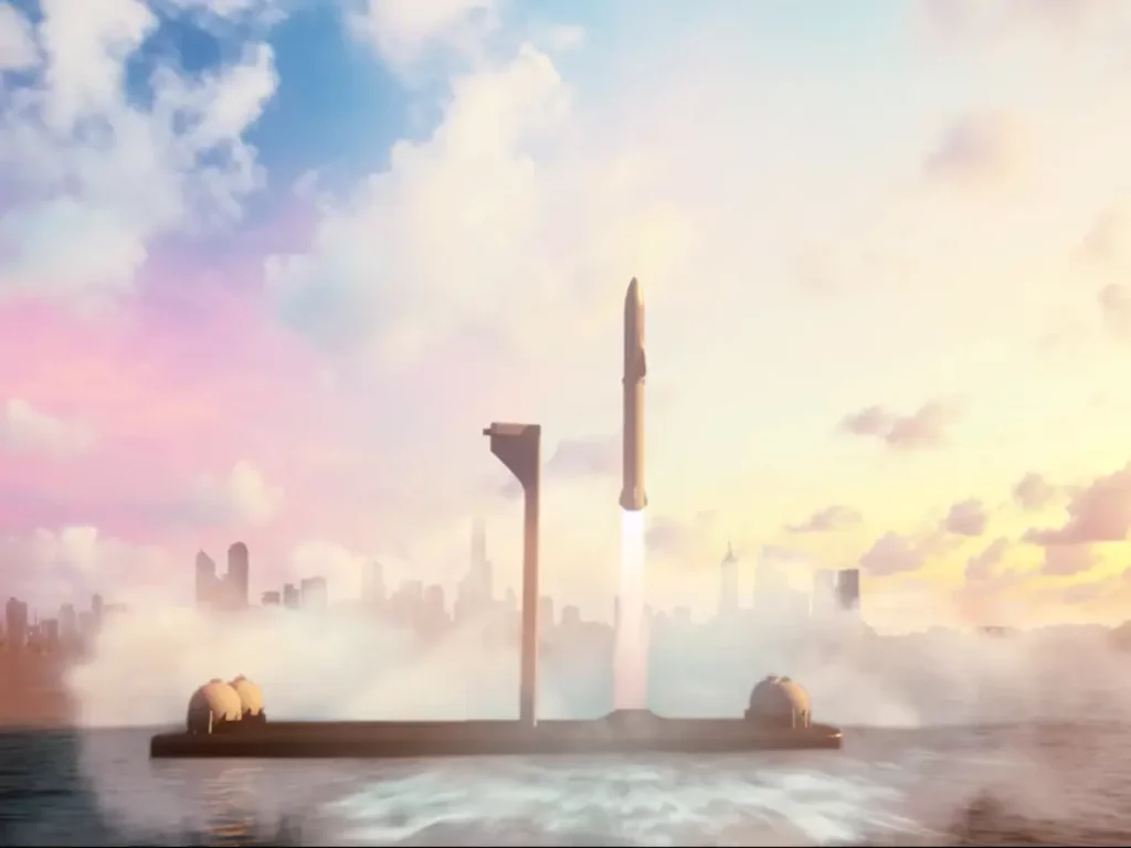 SpaceX floating spaceport