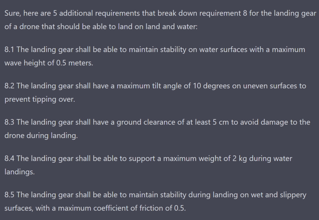 more AI requirements gathering